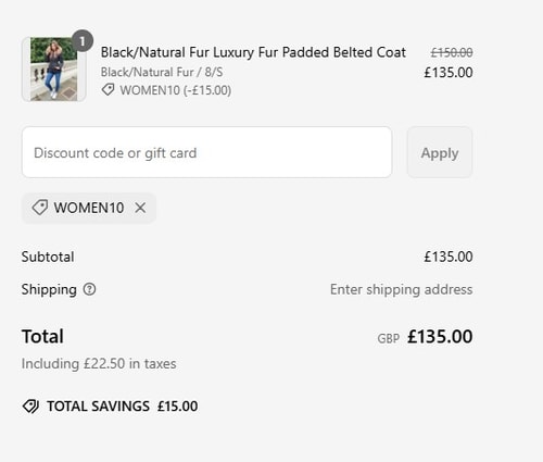 proof of working H&L Fashions discount codes WOMEN10