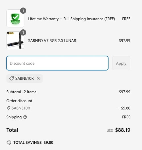proof of working SABNEO discount codes SABN✱✱✱✱