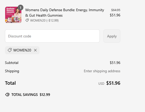 proof of working Sakoon Nutrition discount codes WOMEN20
