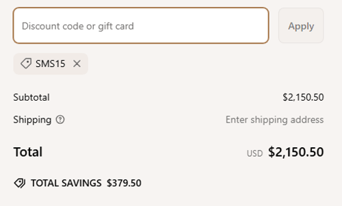 proof of working Wood Furniture coupon codes SMS15