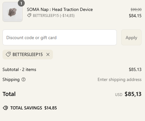proof of working Kanuda discount codes BETTERSLEEP15
