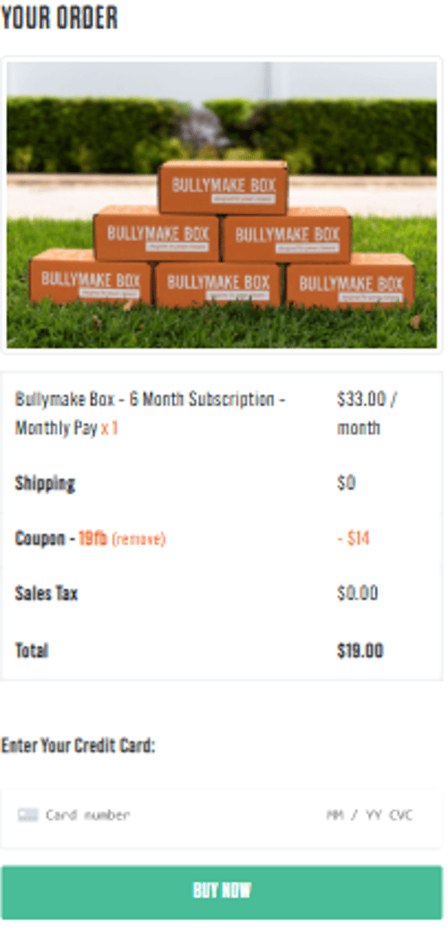 proof of working Bullymake promo codes 19FB
