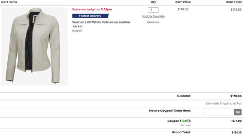 proof of working FJackets coupon codes 10OFF
