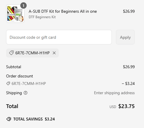 proof of working A-SUB coupon codes 6R7E-7CMM-H1HP