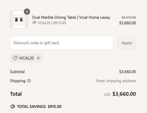 proof of working Wood Furniture coupon codes VICAL20