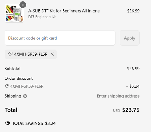proof of working A-SUB coupon codes 4XMH-SP39-FL6R