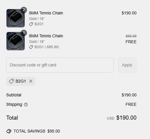 proof of working IceClique Jewelry discount codes B2G1