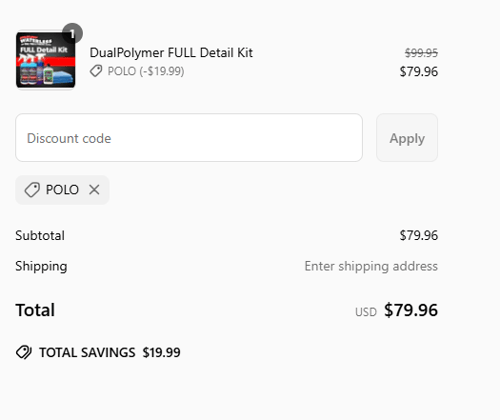 proof of working DualPolymer coupon codes POLO