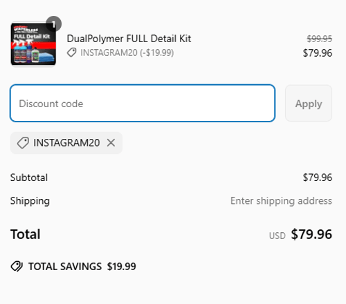 proof of working DualPolymer coupon codes INSTAGRAM20