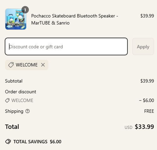 proof of working MarTUBE discount codes WELCOME