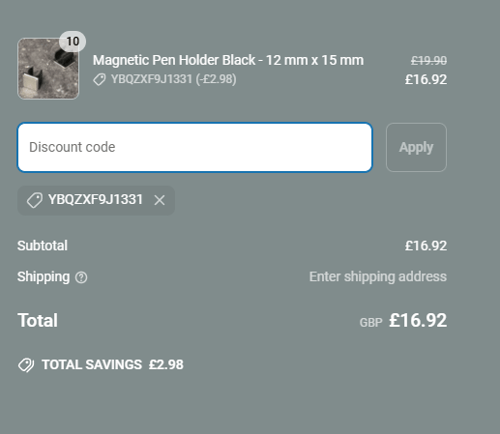 proof of working Magnets Direct discount codes YBQZXF9J1331