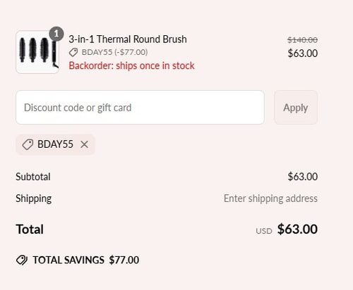 proof of working Bombay Hair discount codes BDAY55