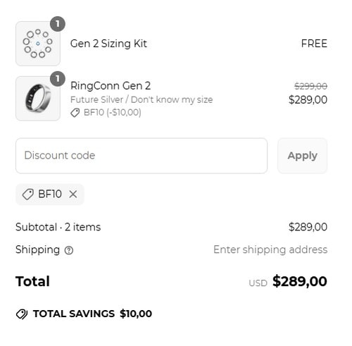 proof of working RingConn discount codes BF10