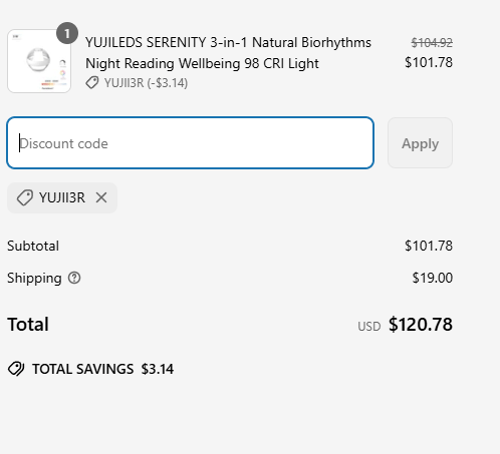 proof of working Yujileds coupon codes YUJI✱✱✱