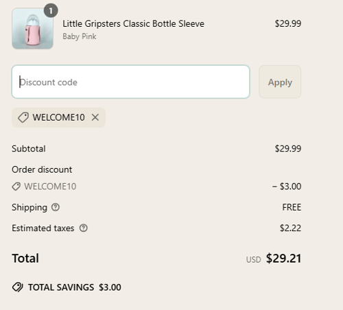 proof of working Little Gripsters coupon codes Welcome10