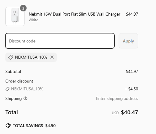 proof of working Nekmit coupon codes NEKMITUSA_10%