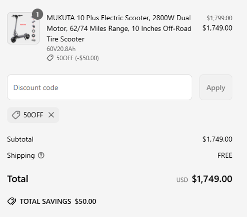 proof of working Mukuta discount codes 50OFF