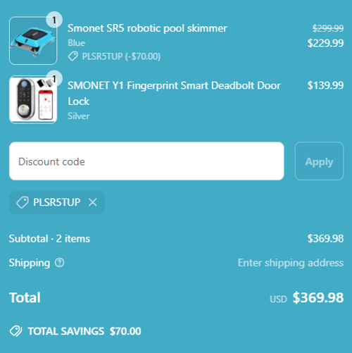 proof of working Smonet Robot coupon codes PLSR5TUP