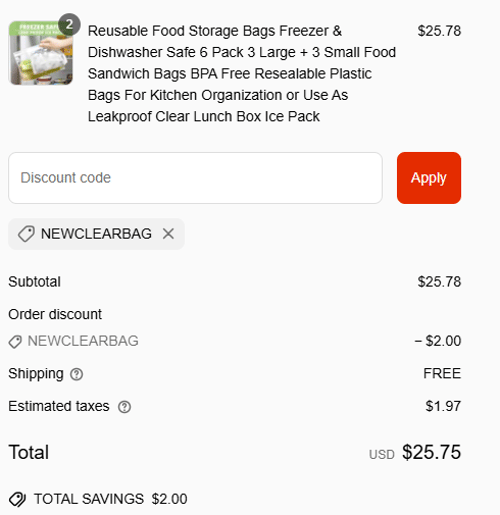 proof of working Clear Handbags & More coupon codes NEWCLEARBAG