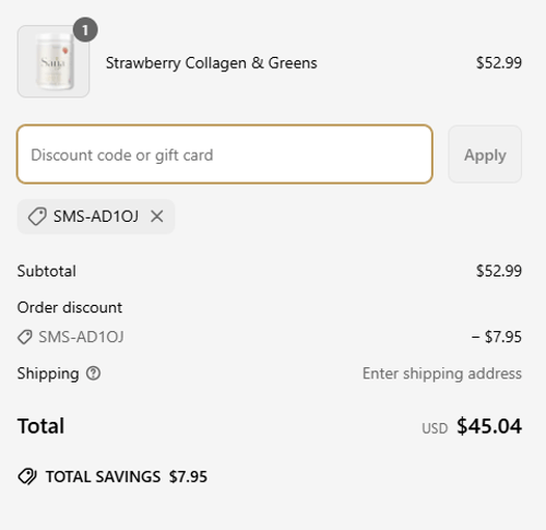 proof of working Sana Life discount codes SMS-AD1OJ