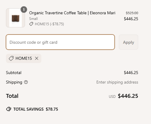 proof of working Wood Furniture coupon codes HOME15