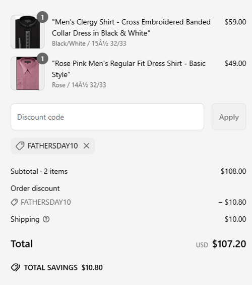 proof of working Emensuits coupon codes FATHERSDAY10