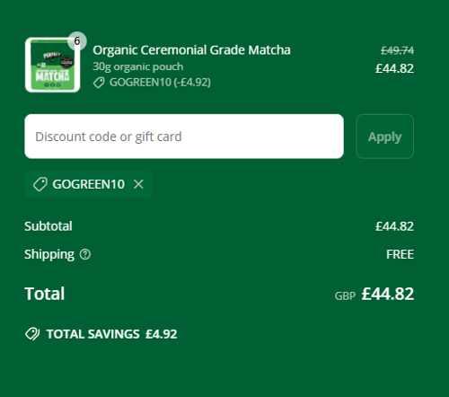 proof of working PerfectTed discount codes GOGREEN10