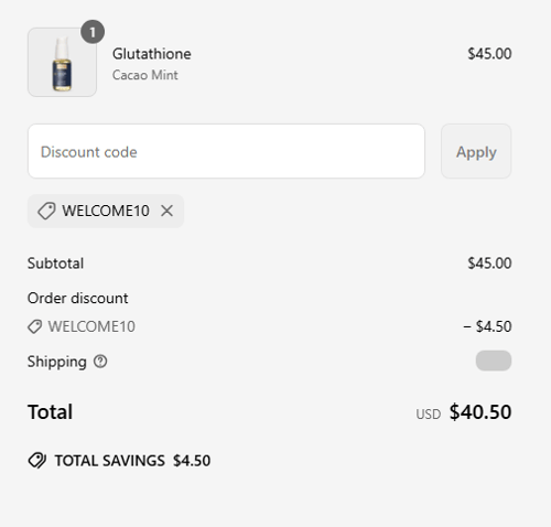 proof of working Quicksilver Scientific coupon codes WELCOME10