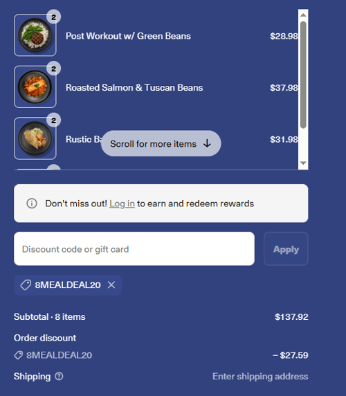 proof of working Eat Clean Bro coupon codes 8MEALDEAL20