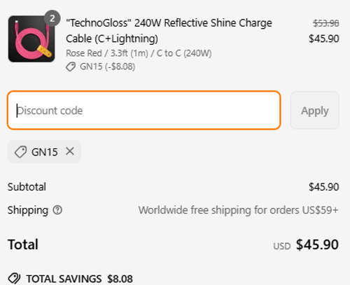 proof of working ChubbyCable discount codes GN15