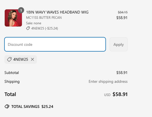 proof of working Kim Kimble Hair coupon codes 4NEW25