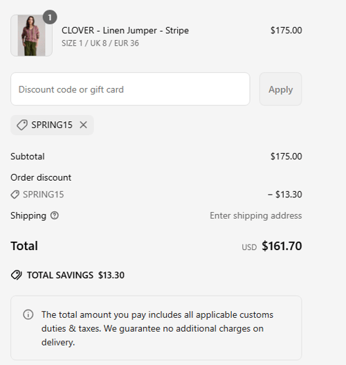 proof of working Komodo Fashion discount codes SPRING15