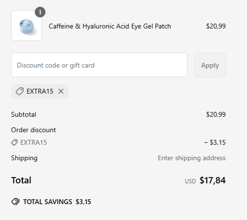 proof of working Terez & Honor discount codes EXTRA15