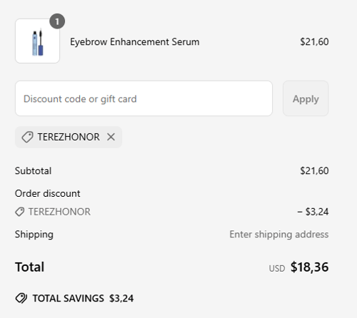 proof of working Terez & Honor discount codes TEREZHONOR
