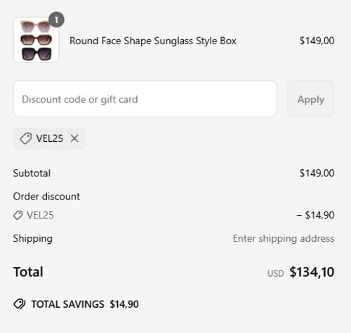 proof of working Velvet Eyewear promo codes VEL✱✱