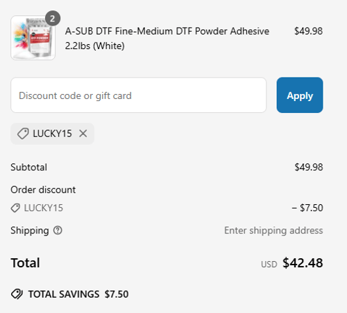 proof of working A-SUB coupon codes LUCKY15