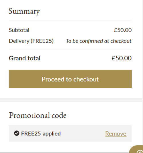 proof of working Bettys.co.uk discount codes FREE25 