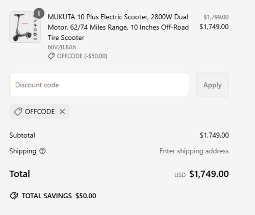proof of working Mukuta discount codes OFFCODE