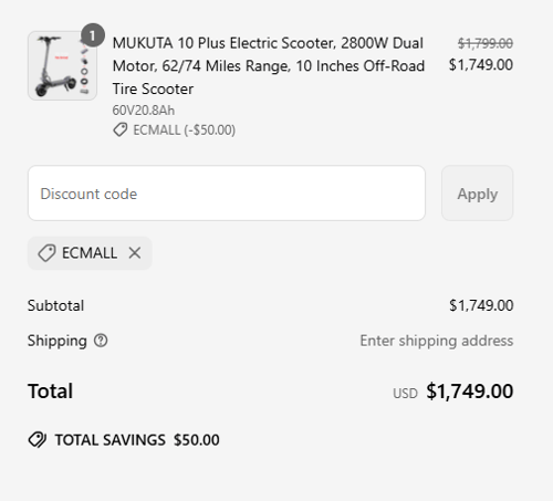 proof of working Mukuta discount codes ECMALL