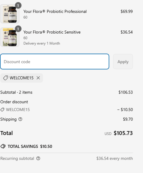 proof of working Living Alchemy coupon codes WELCOME15