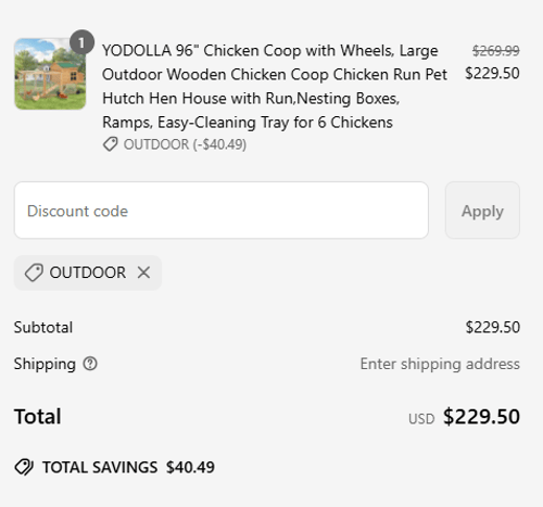 proof of working YODOLLA coupon codes OUTDOOR