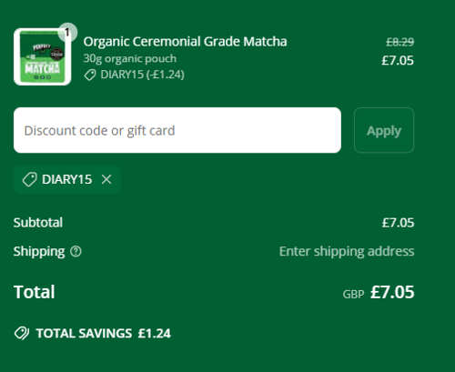 proof of working PerfectTed discount codes DIARY15