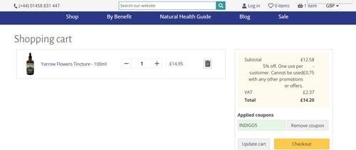 proof of working Indigo Herbs discount codes INDI✱✱✱