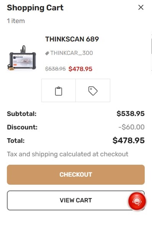 proof of working ThinkCar coupon codes THINKCAR_300