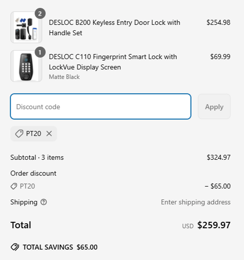 proof of working DESLOC coupon codes PT20