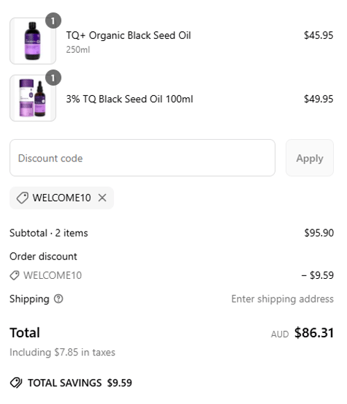 proof of working Hab Shifa discount codes WELCOME10