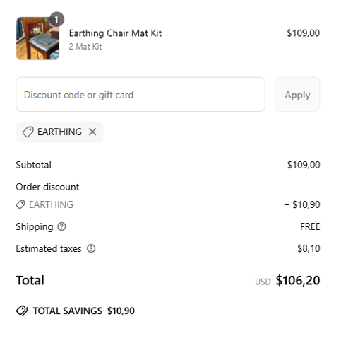 proof of working Earthing discount codes EART✱✱✱✱