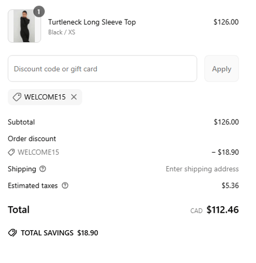 proof of working RE ONA discount codes WELCOME15