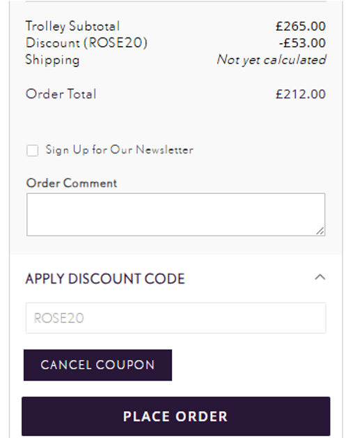 proof of working Chelsea Florals discount codes ROS✱✱✱