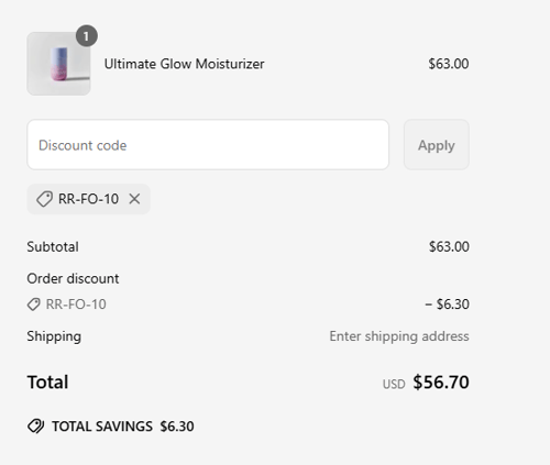 proof of working Rest Religion discount codes rr-fo-10
